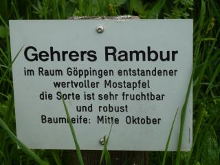  Hinweisschild Gehrers Rambur 